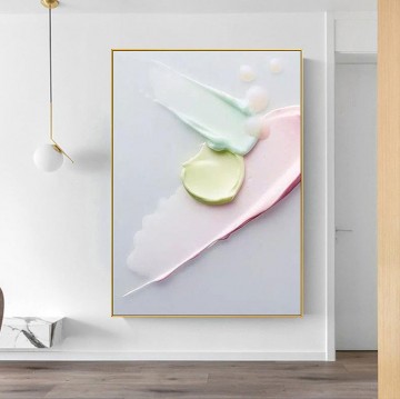 Texturizado Painting - colores Drop abstract 02 de Palette Knife arte de la pared textura minimalista